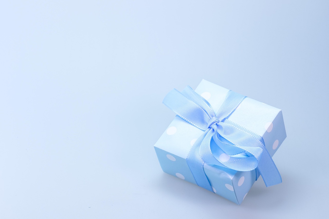 Gift, parcel, surprise, ribbon